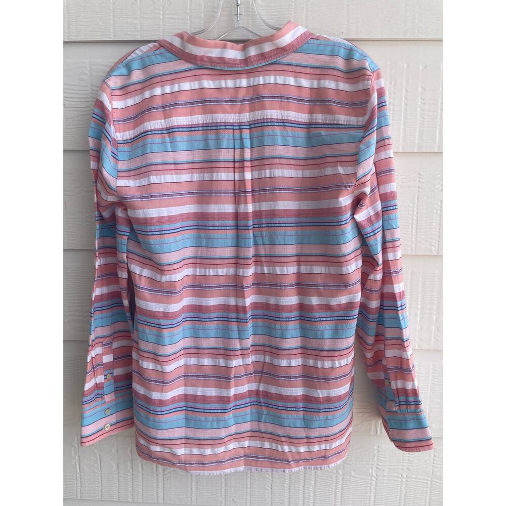 Talbots Pastel Multi Color Stripe Button Down Lad… - image 8